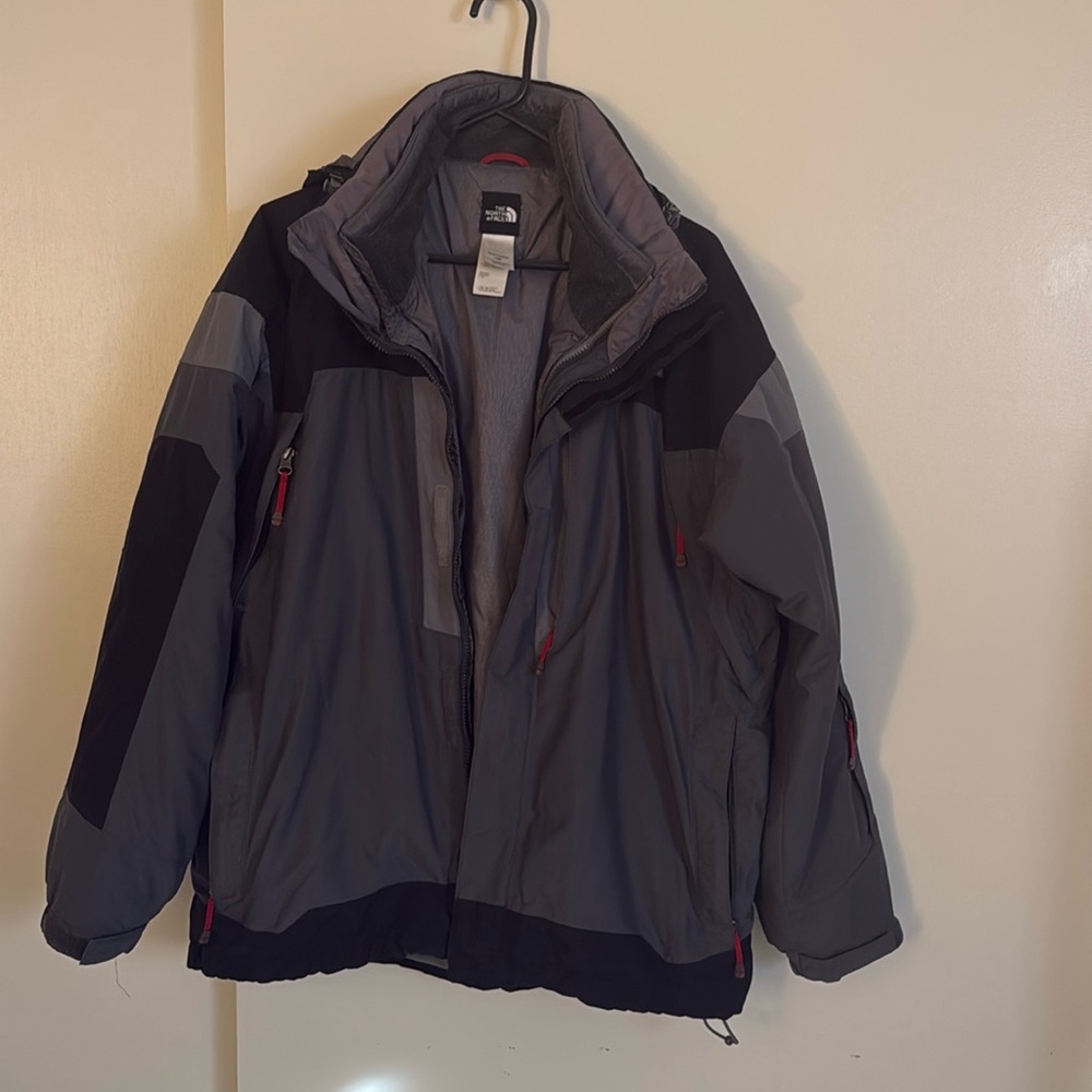North Face winter coat.  Hood and coat liner can be unzipped and removed.